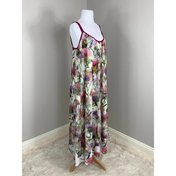 Aratta Silent Journey Rustic Luxury Dress Boho Gypsy Festival Summer Mesh Anthro - Picture 5 of 13